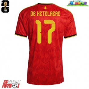 Bélgica Charles De Ketelaere #17 Primera Equipación Mundial 2026 Manga Corta